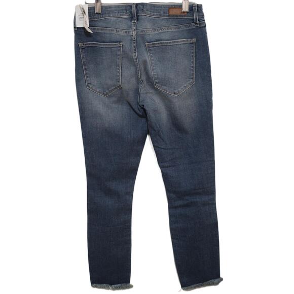 NWT Abercrombie & Fitch Mid Rise Super Skinny Ankle Jeans Blue Denim Size 28 6 R - Picture 7 of 10